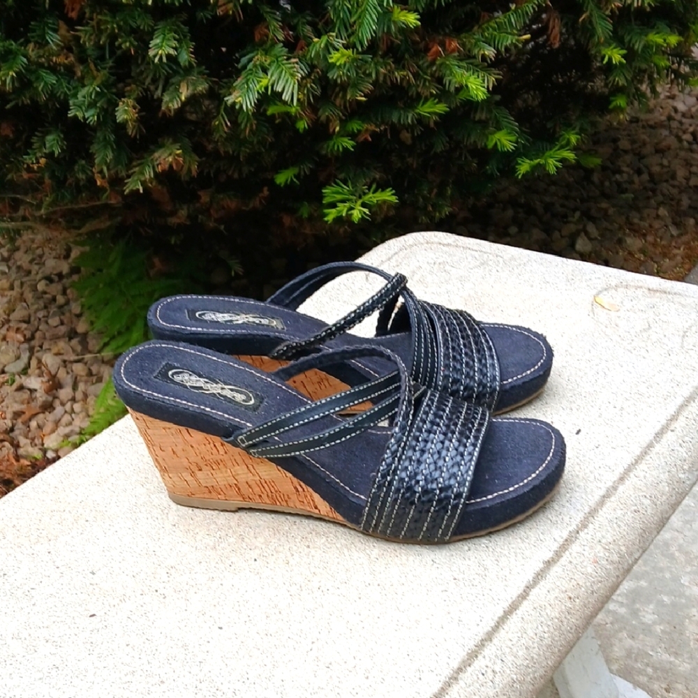 SKECHERS Modiste Interwine Strap Sandal Mule SIZE 8